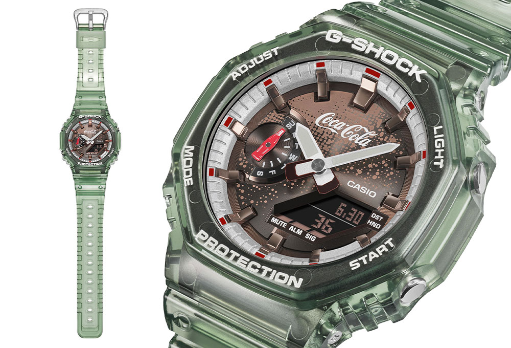 G-SHOCK GA-2100CC-3AER Coca-Cola limitirani sat, zeleni dizajn